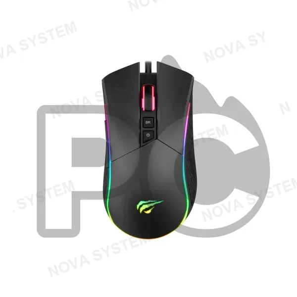 MOUSE GAMER USB HAVIT MS1001S V2 NEGRO RGB 4800DPI