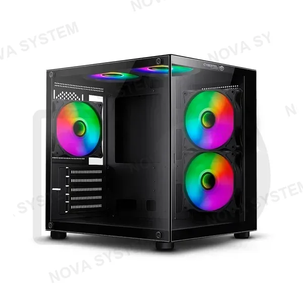CASE GAMER CYBERTEL CLIPPER CBX5007 BLACK 5FAN ARGB