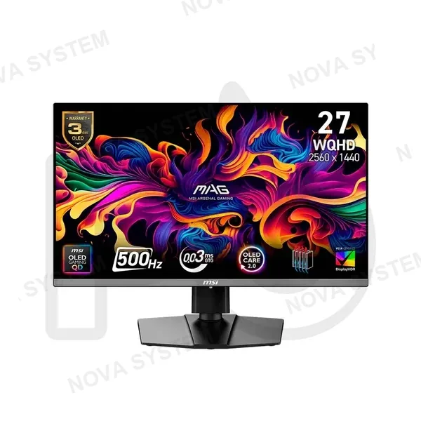 MSI MONITOR GAMER MSI MAG 272QP-QD-OLED X50 27 2K 500HZ 0.03MS