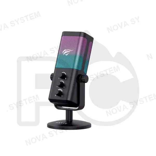 MICROFONO GAMER HAVIT GK65 RGB BLACK