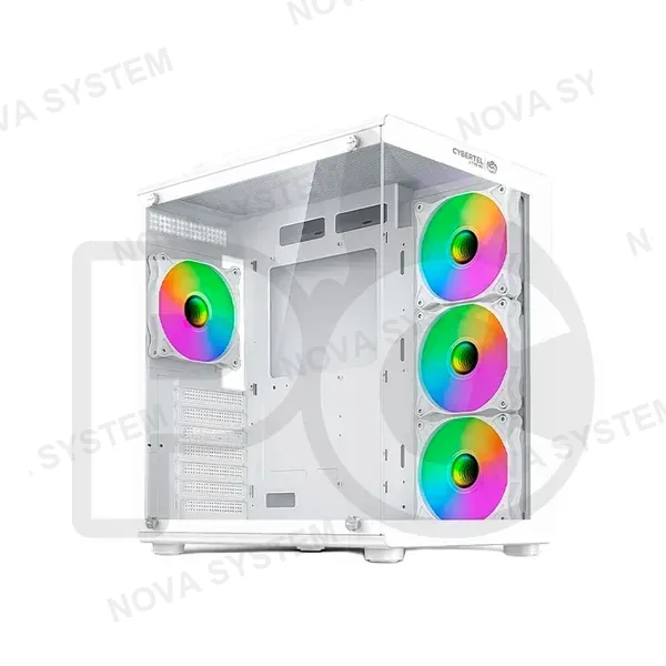 CASE GAMER CYBERTEL XTREME WHITE C5021W 4 FANS RGB
