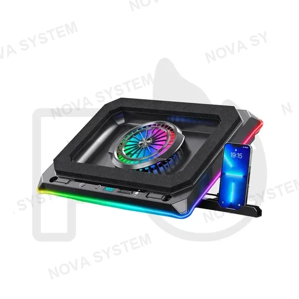 COOLER GAMER PARA LAPTOP AIRBOOM AB057 RGB 1 FAN 13CM