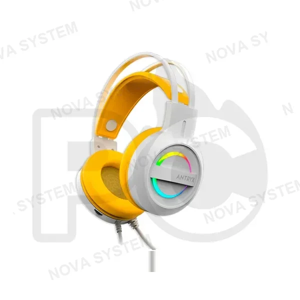 ANTRYX AUDIFONO CON MICROFONO ANTRYX IRIS-W YELLOW 7.1 VIRTUAL USB