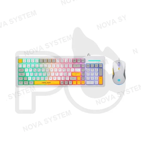 HALION KIT GAMER 2 EN 1 HALION COBRA K425C TRICOLOR TECLADO Y MOUSE RAINBOW 7200 DPI