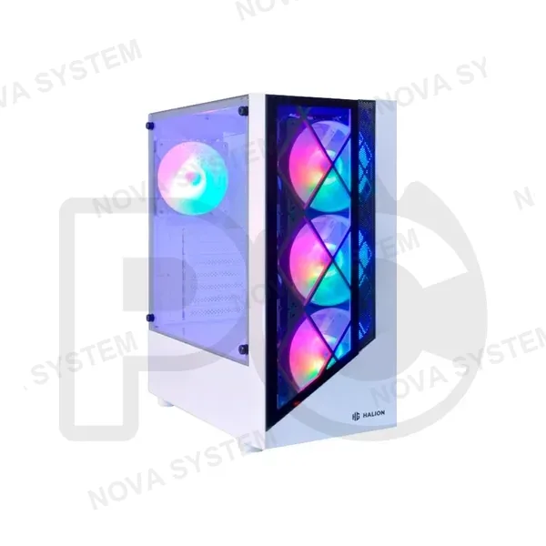 HALION CASE GAMER HALION DRAGON CR15 WHITE C/F 500W REALES