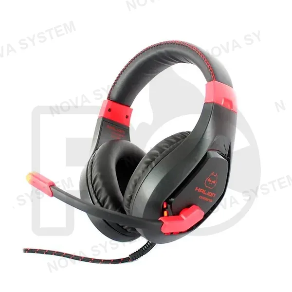 HALION AUDIFONO GAMER HALION HA-S8 LED ROJO