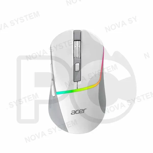 ACER MOUSE GAMER TRIMODE ACER OMR210WH WHITE RGB 6B 7200DPI RECARGABLE
