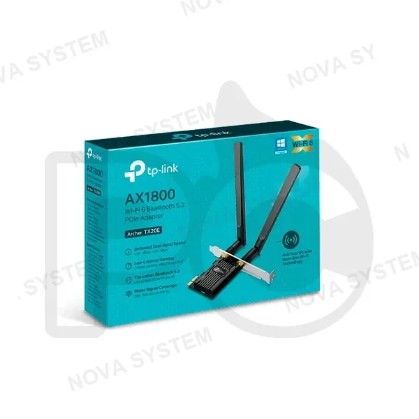 TP-LINK ADAPTADOR TP-LINK ARCHER TX20E AX1800 WIFI6 BLUETOOTH 5.2 PCIE