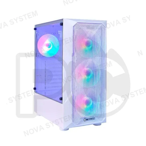 HALION CASE GAMER HALION STUKA WHITE CR11 C/F 500W REALES