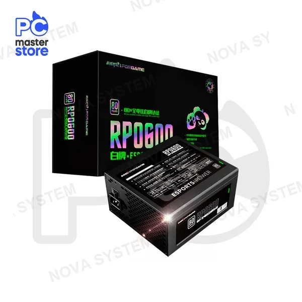 FUENTE DE PODER IFORGAME RP600 600W 80+ BLACK