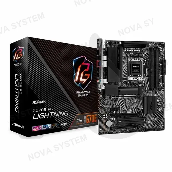 ASROCK PLACA MADRE ASROCK X670E PG LIGHTNING (AM5) (DDR5)