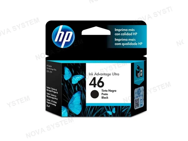 HP CARTUCHO DE TINTA HP 46 NEGRO (CZ637AL) 2529/4729/5738/5739 1500 PAG.