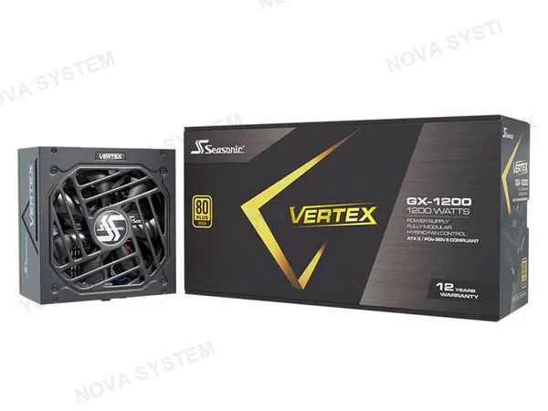 SEASONIC FUENTE DE PODER SEASONIC VERTEX GX-1200W 80PLUS GOLD FULL MODULAR 12122GXAFS