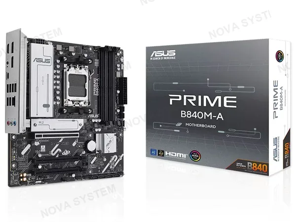 ASUS PLACA ASUS PRIME B840M-A AMD B550 AM5 DDR5 V/ S/ R M.2