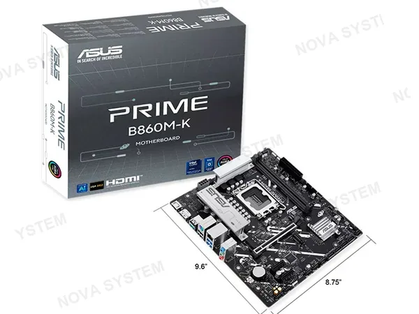 ASUS PLACA ASUS PRIME B860M-K LGA 1851 HDMI/ DP/ mATX