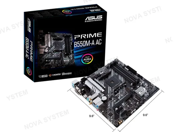 ASUS PLACA ASUS PRIME AMD B550M-A AC SVL DDR4 AMD AM4