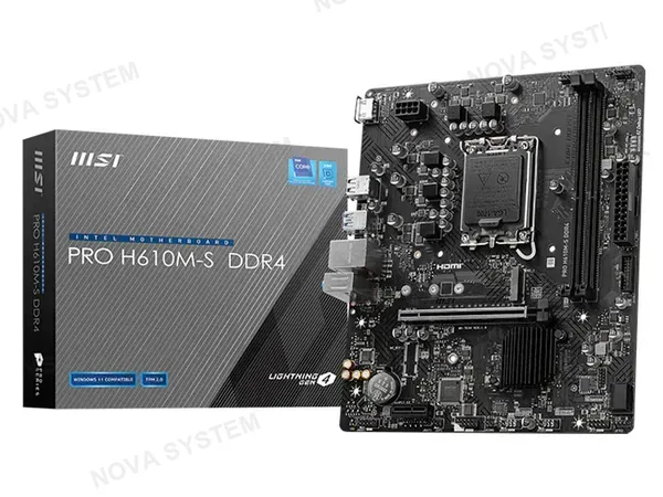 MSI PLACA MSI PRO H610M-S LGA 1700 mATX DDR4