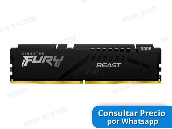 KINGSTON MEMORIA RAM KINGSTON FURY BEAST DDR5 16GB 5600MT/S KF556C40BB-16