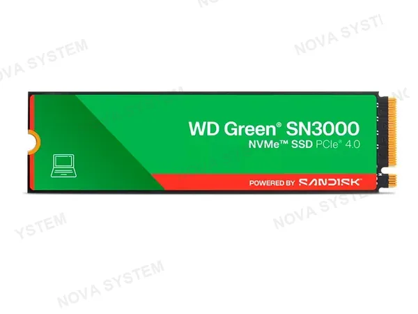 WESTERDIGITAL UNIDAD EN ESTADO SOLIDO WESTER DIGITAL GREEN 1TB M.2 SN3000 NVMe 2280 PCIe Gen 4.0
