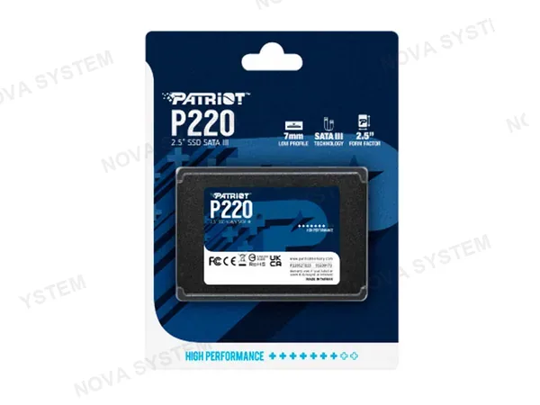 PATRIOT UNIDAD EN ESTADO SOLIDO PATRIOT P220 1TB SATA III 6.0 Gb/s, 2.5/ 7mm P220S1TB25