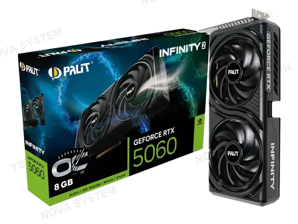 PALIT TARJETA DE VIDEO PALIT INFINITY 2 RTX5060 8GB OC GDDR7 128BIT 3-DP HDMI