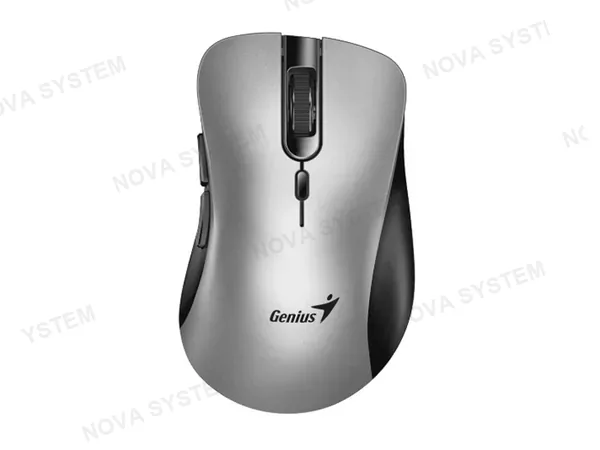 GENIUS MOUSE GENIUS ERGO-8100S AI WIRELESS 6-BOTONES SILVER(31030040404)
