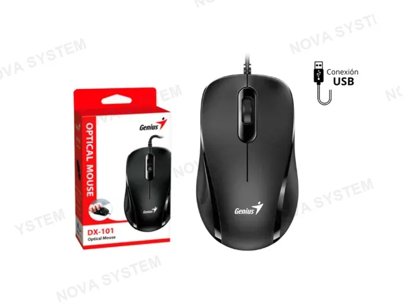 GENIUS MOUSE GENIUS DX-101 OPTICO USB BLACK 31010026400