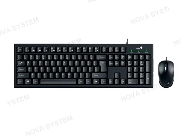 GENIUS TECLADO Y MOUSE GENIUS KM-100SE AI COPILOT USB BLACK
