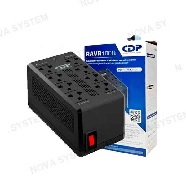 CDP ESTABILIZADOR CDP R-AVR-1008I 900VA/ 450W 8 SALIDAS