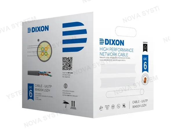 DIXON CABLE UTP DIXON CAT.6 LSZH 4PX23AWG 305M 9040LSZH