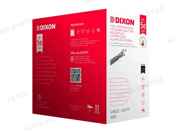 DIXON CABLE UTP DIXON CAT.5E 4P X 24AWG 305M/ 3050LSZ24AWG