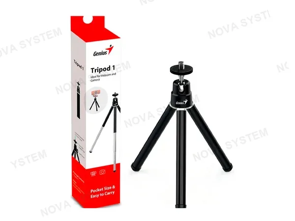 GENIUS TRIPODE GENIUS PARA WEBCAM 25.1 CM BLCAK/ SILVER 31250016400
