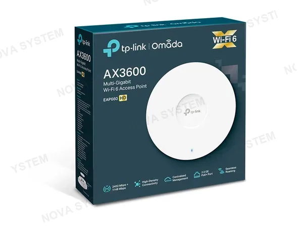 TP-LINK ACCESS POINT TP-LINK OMADA EAP660 AX3600 CEILING MOUNT WIFI-6
