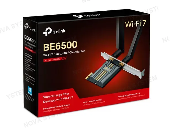 TP-LINK ADAPTADOR TP-LINK BE6500 ARCHER TBE400E PCI-E WIFI 7 BLUETOOTH
