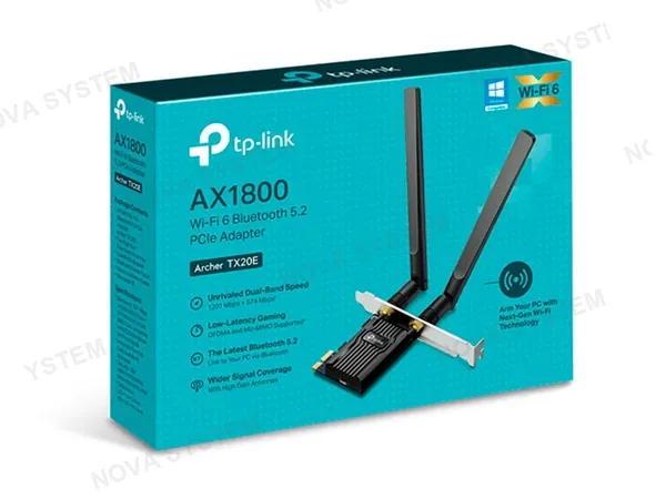 TP-LINK ADAPTADOR TP-LINK ARCHER TX20E AX1800 PCIE. BLUETOOTH 5.2