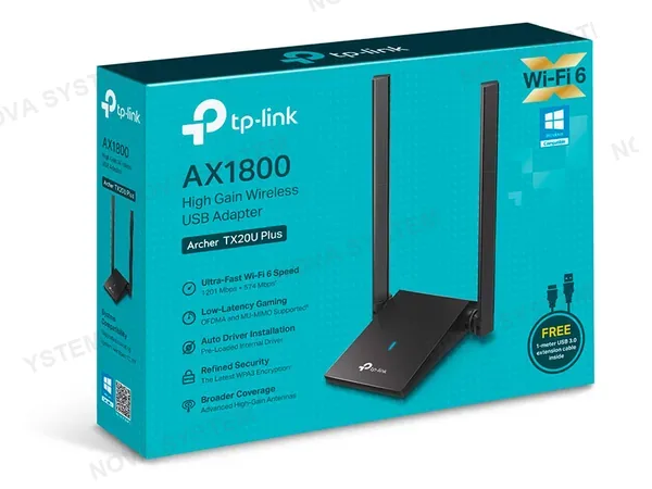TP-LINK ADAPTADOR TP-LINK USB ARCHER TX20U PLUS AX1800 WIFI 6