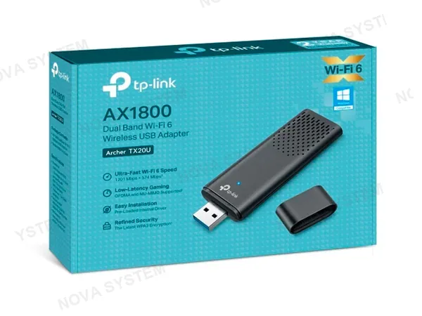 TP-LINK ADAPTADOR TP-LINK USB ARCHER TX20U AX1800 WIFI 6