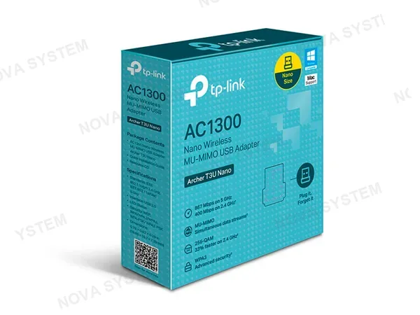 TP-LINK ADAPTADOR TP-LINK NANO USB MU-MIMO MINI AC1300 ARCHER T3U
