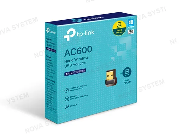 TP-LINK ADAPTADOR TP-LINK USB AC600 DOBLE BANDA T2UNANO