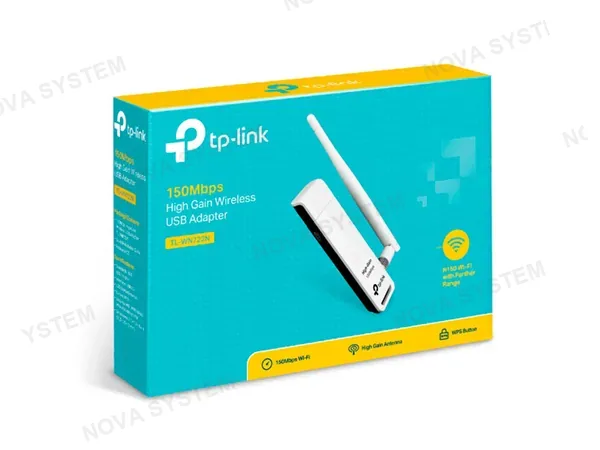 TP-LINK TARJETA DE RED TP-LINK 150MB WN722N ADAPTER USB INALAMBRICO
