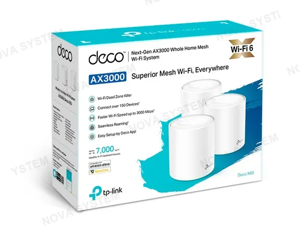 TP-LINK MESH TP-LINK DECO-X60-3 AX3000 WI-FI 6 3-PACK