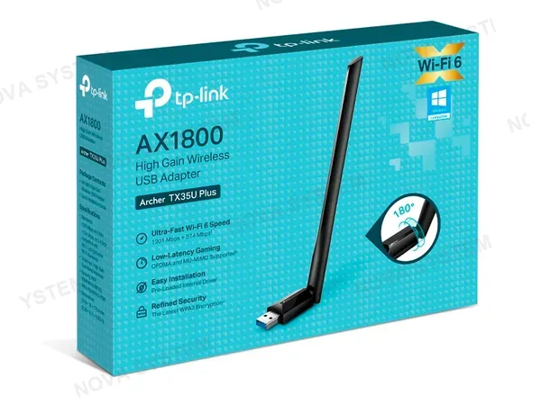 TP-LINK ADAPTADOR TP-LINK USB ARCHER TX35U PLUS A18000 WIRELESS