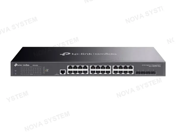 TP-LINK SWITCH TP-LINK OMADA SG3428X 24PORT GIGABIT L2+ MANAGED 4 10GE SFP+ SLOTS