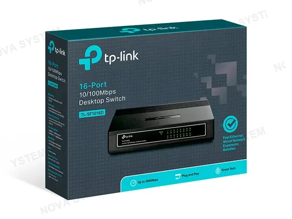 TP-LINK SWITCH TP-LINK 16PORT 10/100 TL-SF1016D