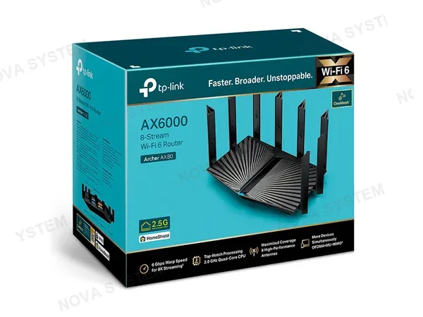 TP-LINK ROUTER TP-LINK AX80 ARCHER AX6000 8-STREAM WIFI 6