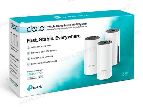 TP-LINK ROUTER TP-LINK DECO M4-3 MESH WIFI AC1200 3PACK