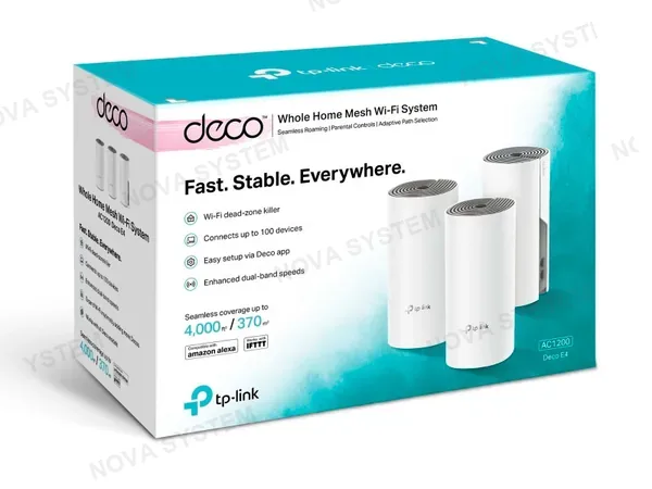 TP-LINK ROUTER TP-LINK DECO E4 MESH WIFI AC1200 3PACK