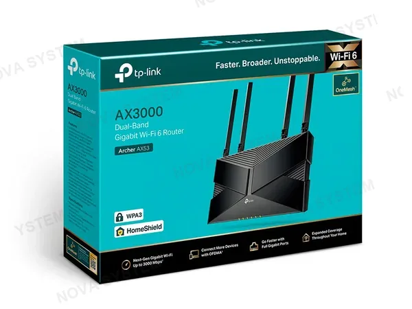 TP-LINK ROUTER TP-LINK ARCHER AX53 DUAL BAND WI-FI 6 AX3000