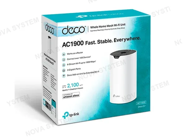 TP-LINK ROUTER TP-LINK DECO S7-1 MESH AC1900 WIRELESS