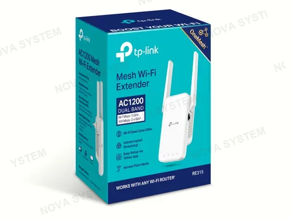 TP-LINK ROUTER TP-LINK MESH EXTENDER RE315 AC1200 DUAL BAND WIFI